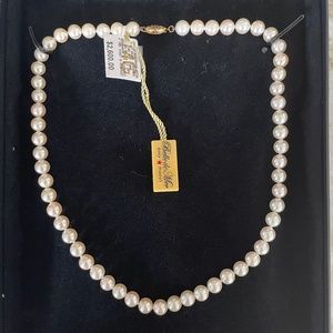 Belle de Mer Cultured Akoya Pearl Necklace NWT $2,600